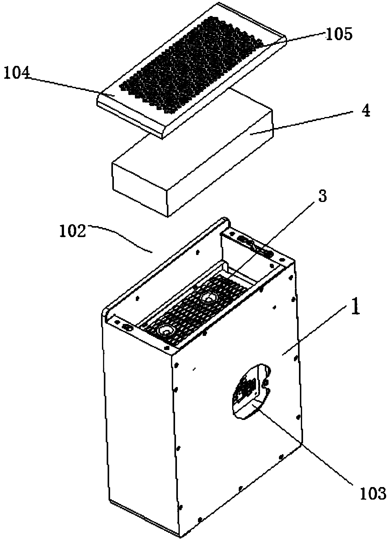 High-efficiency filtration fresh air purifying device