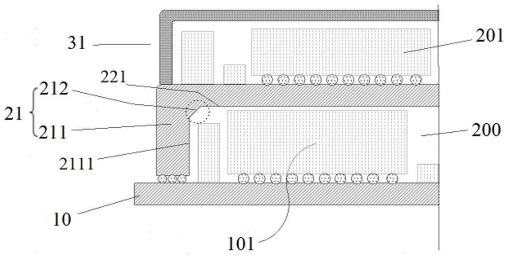 Printed circuit board structure and electronic equipment