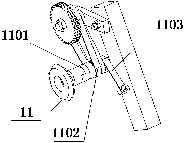 Intestine removing device of automatic shrimp sheller