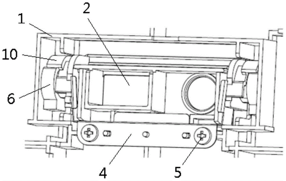 A built-in usb cover opening and closing structure