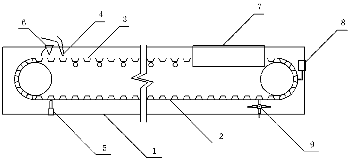 Mould release system of aluminum ingot continuous casting line