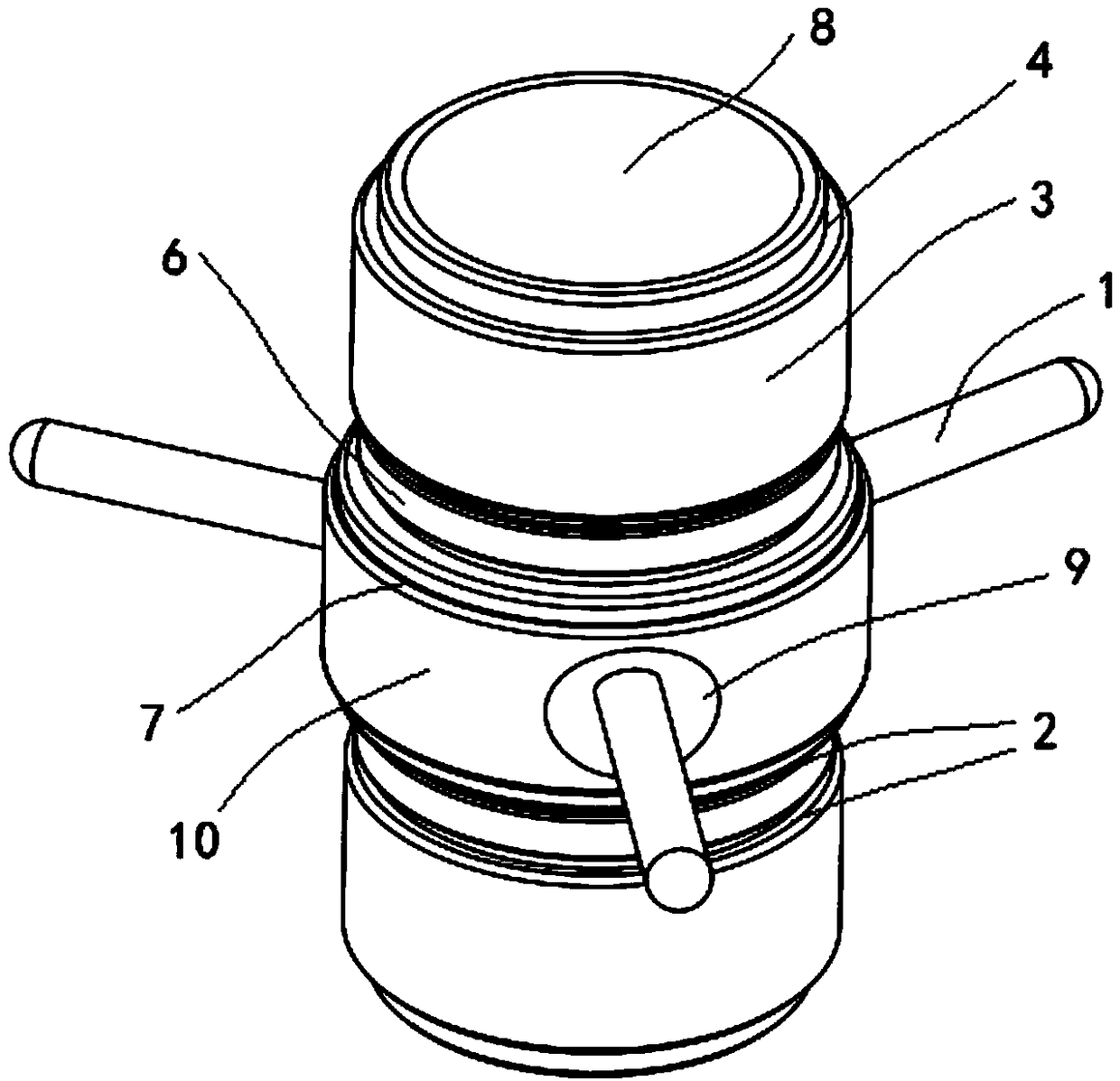 A Quick Connector for Coaxial Waveguide of Compact Superconducting Cyclotron High Frequency Resonant Cavity