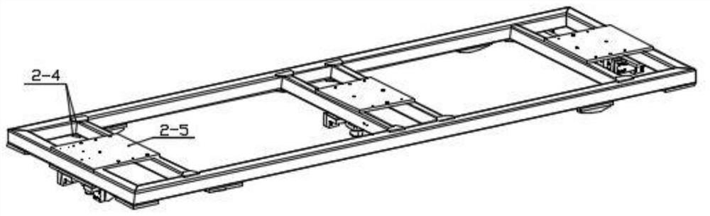 A positionable flexible trolley with gluing frame