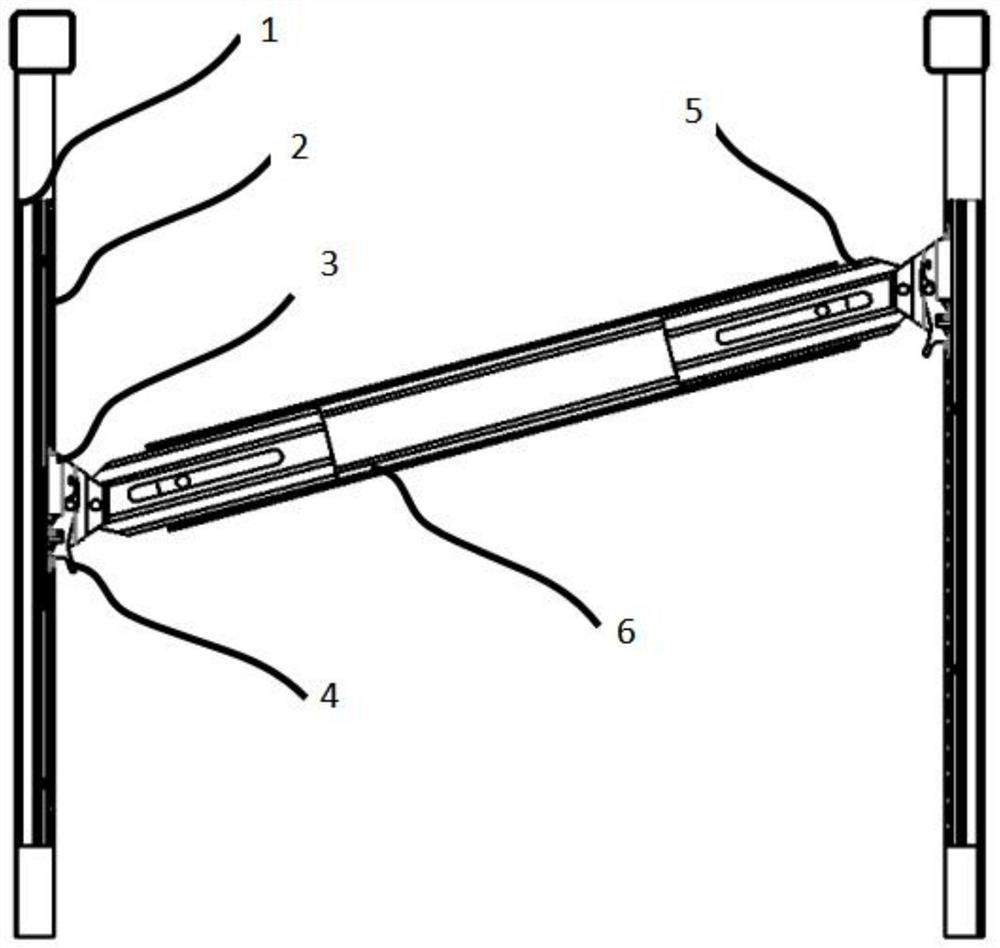 Separating, fixing and hanging device for container and van