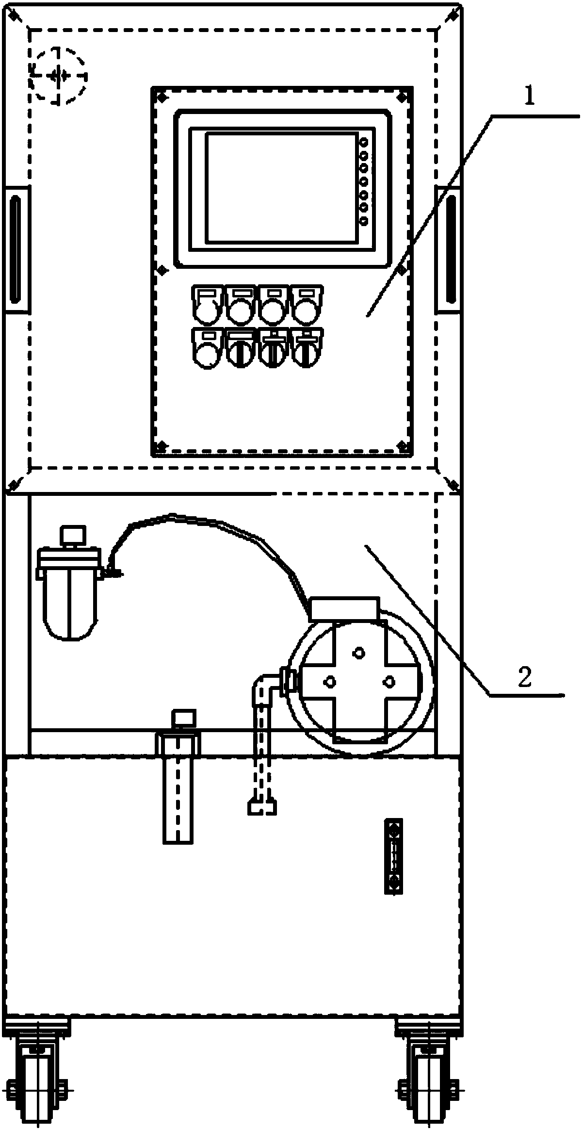 Movable pressure-casting local pressurizing device with feedback mechanism