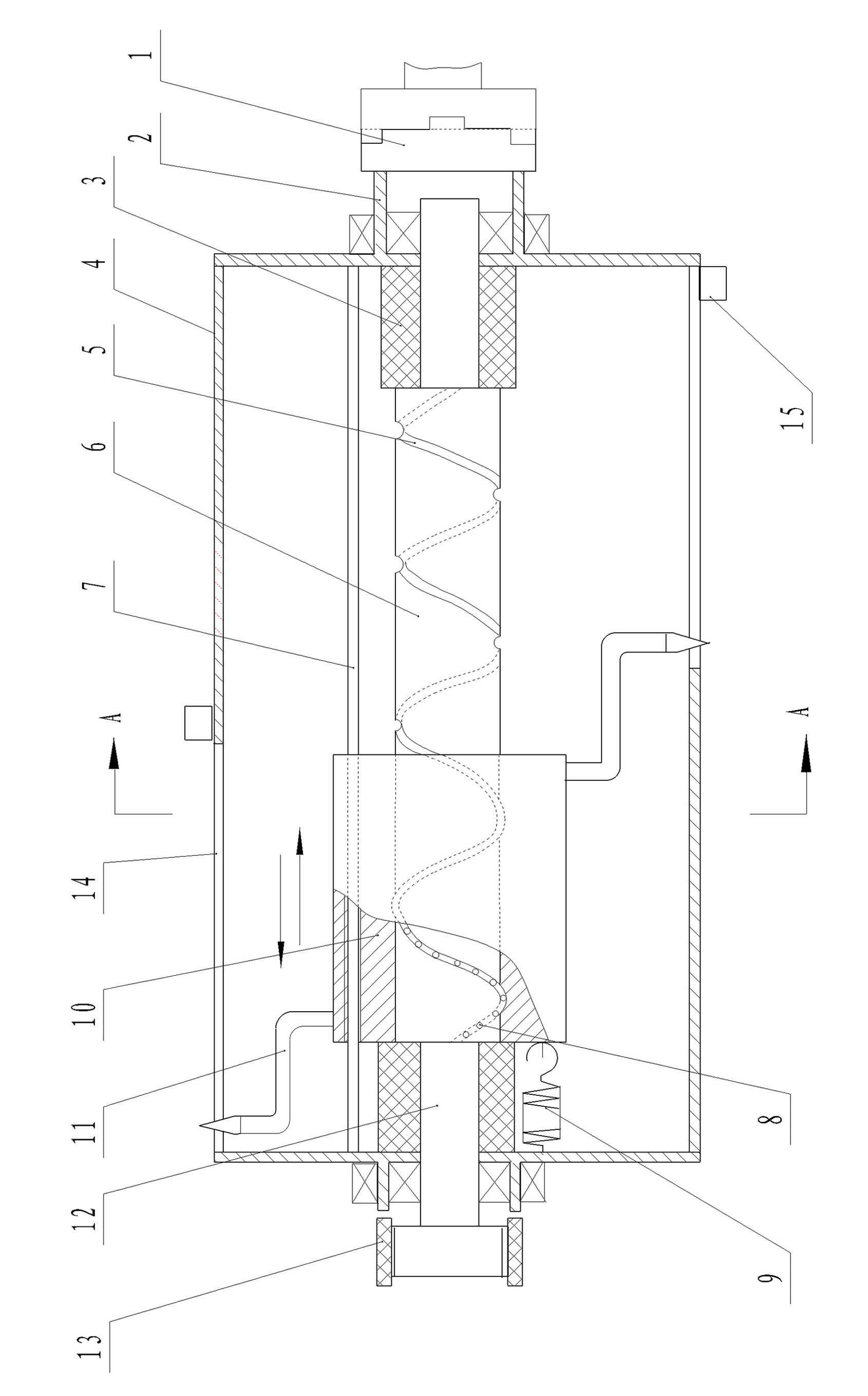 Self-cleaning drum self-wound sugarcane disleaving device