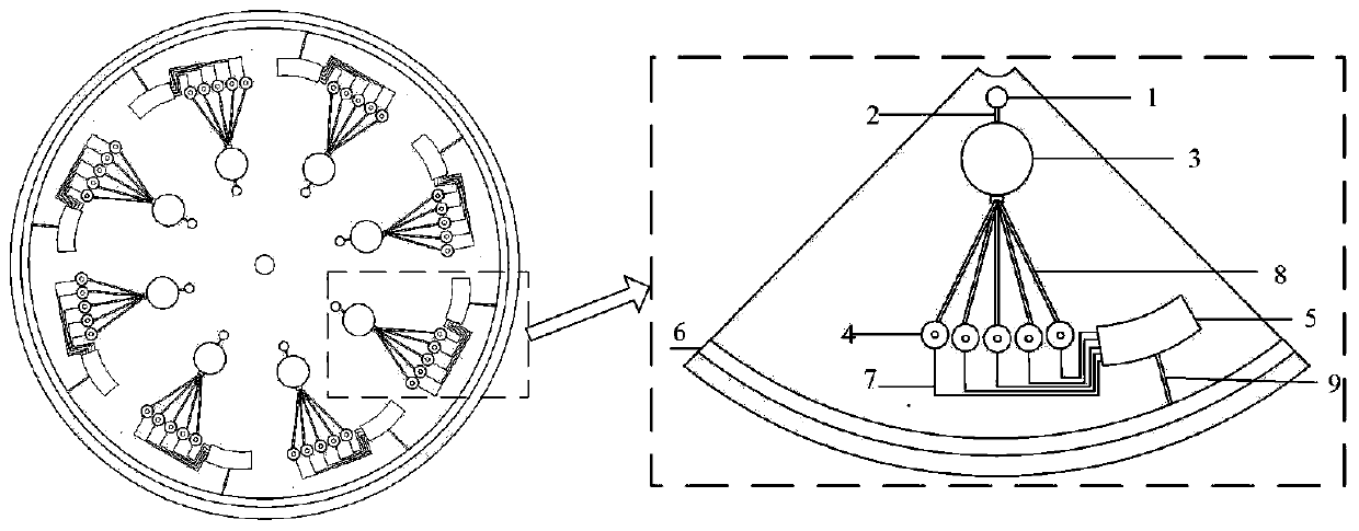 Micro-fluidic chip for solving minimum set coverage problem and DNA calculation method of micro-fluidic chip