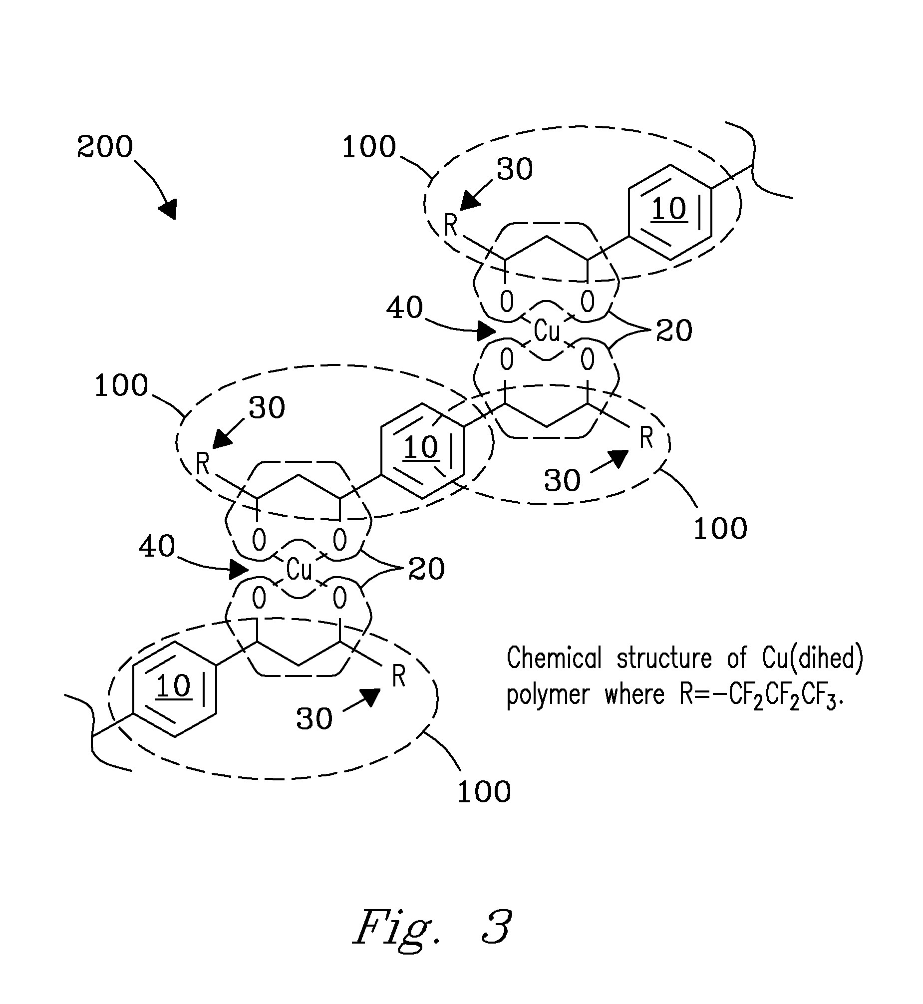 Method and apparatus for selective capture of gas phase analytes using metal beta-diketonate polymers