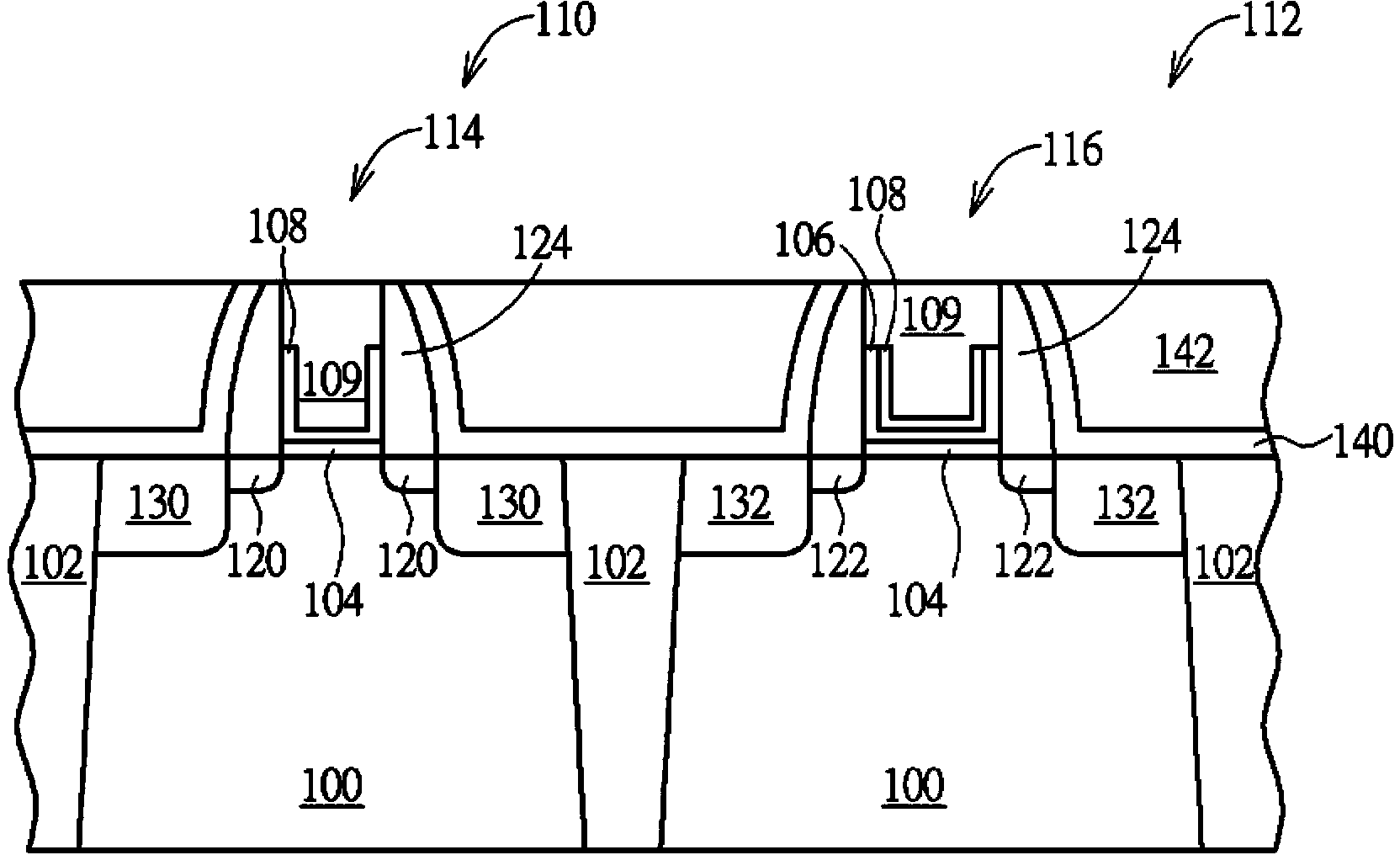 Semiconductor element structure and manufacturing method thereof