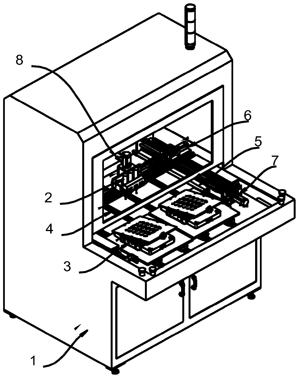 Milling device for carrying out cutting on PCB