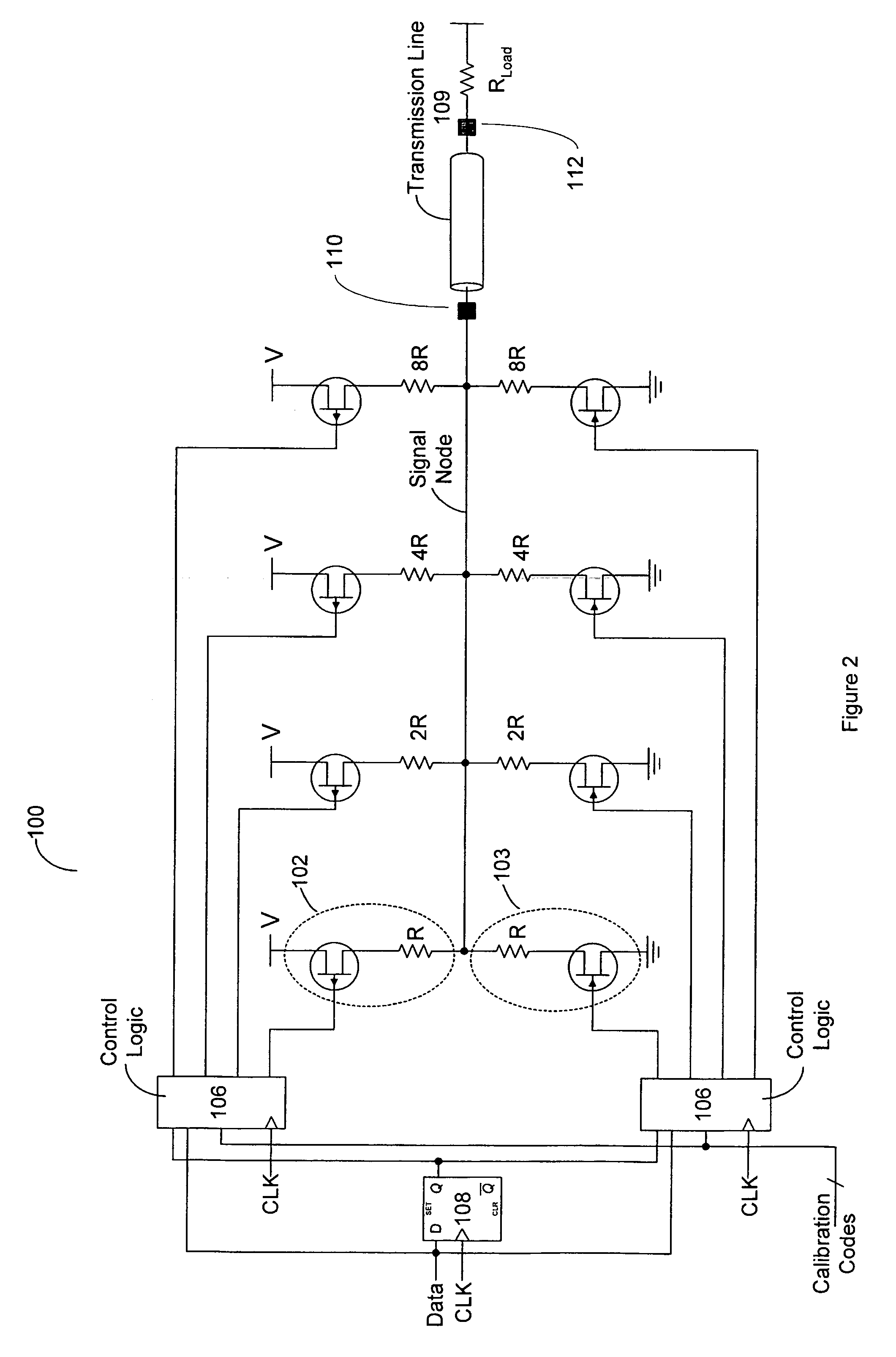 Transmit based equalization using a voltage mode driver