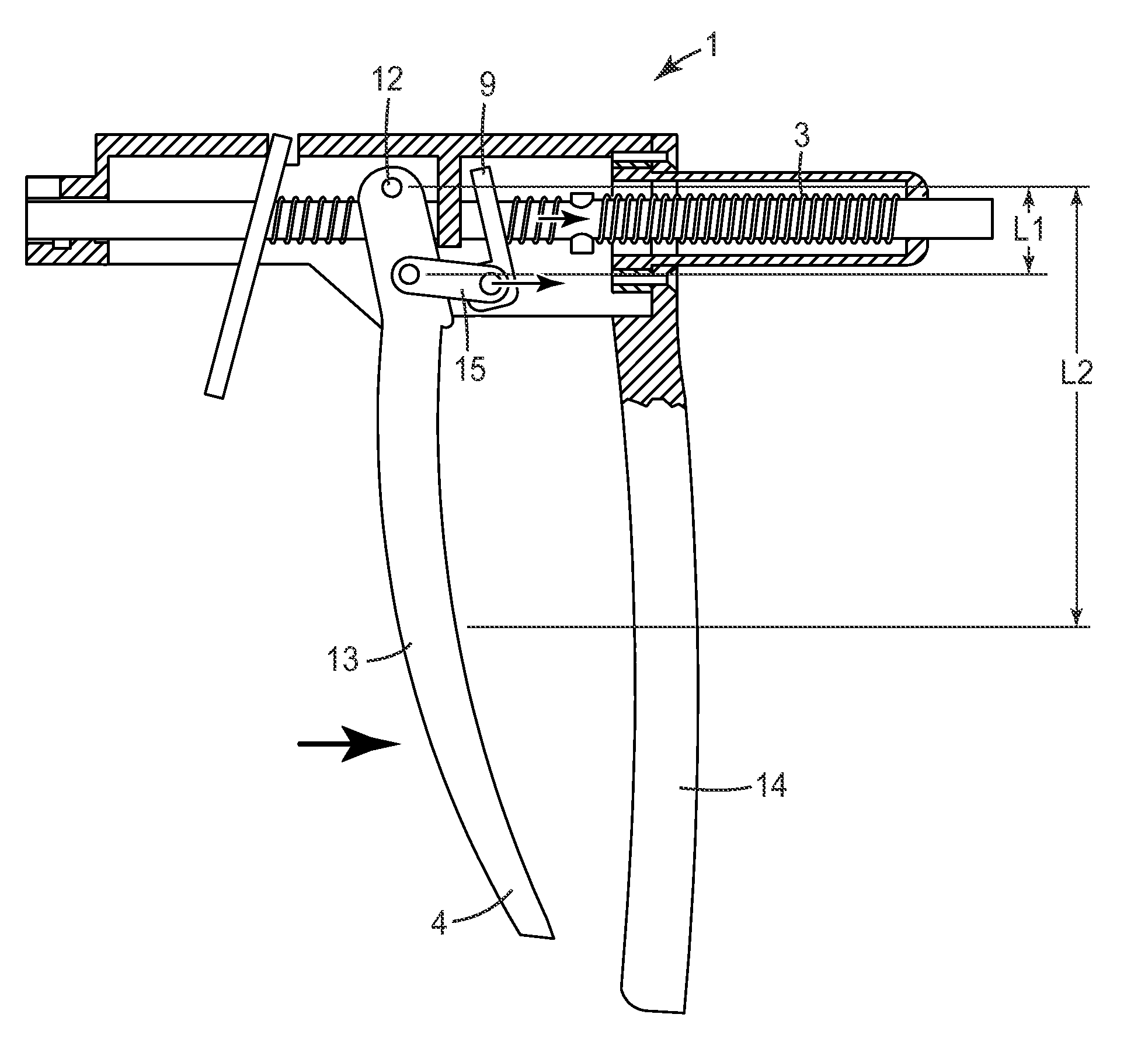 Device for dispensing a dental composition
