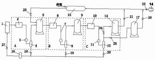 Hydrogen supply system and working method of a vehicle-mounted hydrogen storage cylinder