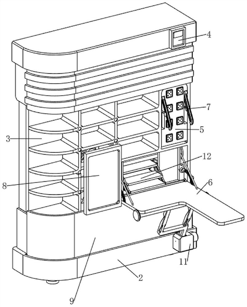 Table body file cabinet capable of providing waterproof socket