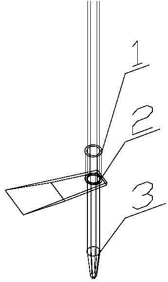 Step-on type steel chisel