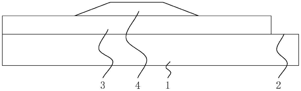 Aluminum edge thickened single-side single-margin aluminum metalized thin film and preparation method thereof