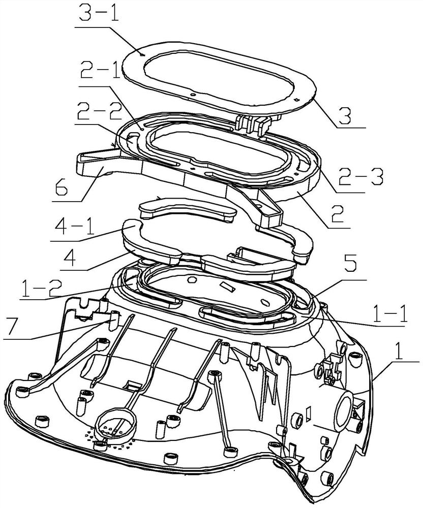 An infrared installation structure of a knee massager