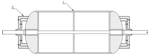 Apparatus and method for forming large-size winding composite material ring