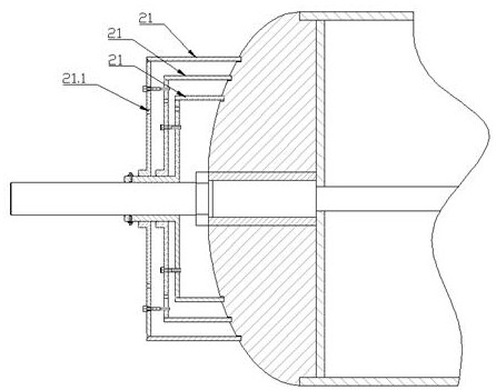 Apparatus and method for forming large-size winding composite material ring