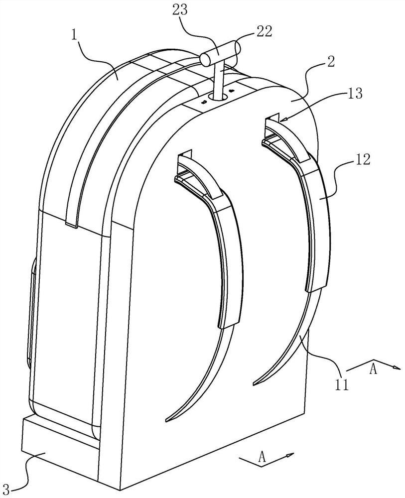 A kind of multifunctional trolley backpack