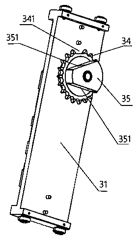 Walking stick sugar conveying molding mechanism with discharging mechanism