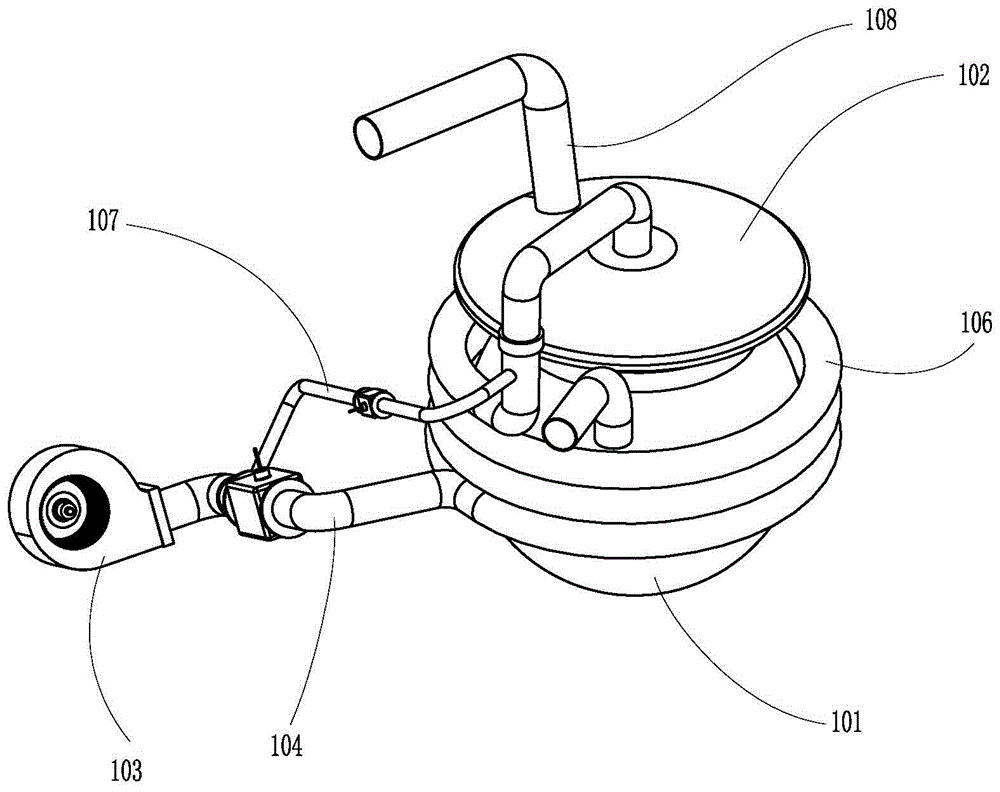 Residual heat heating type hot wind assisted cooking apparatus