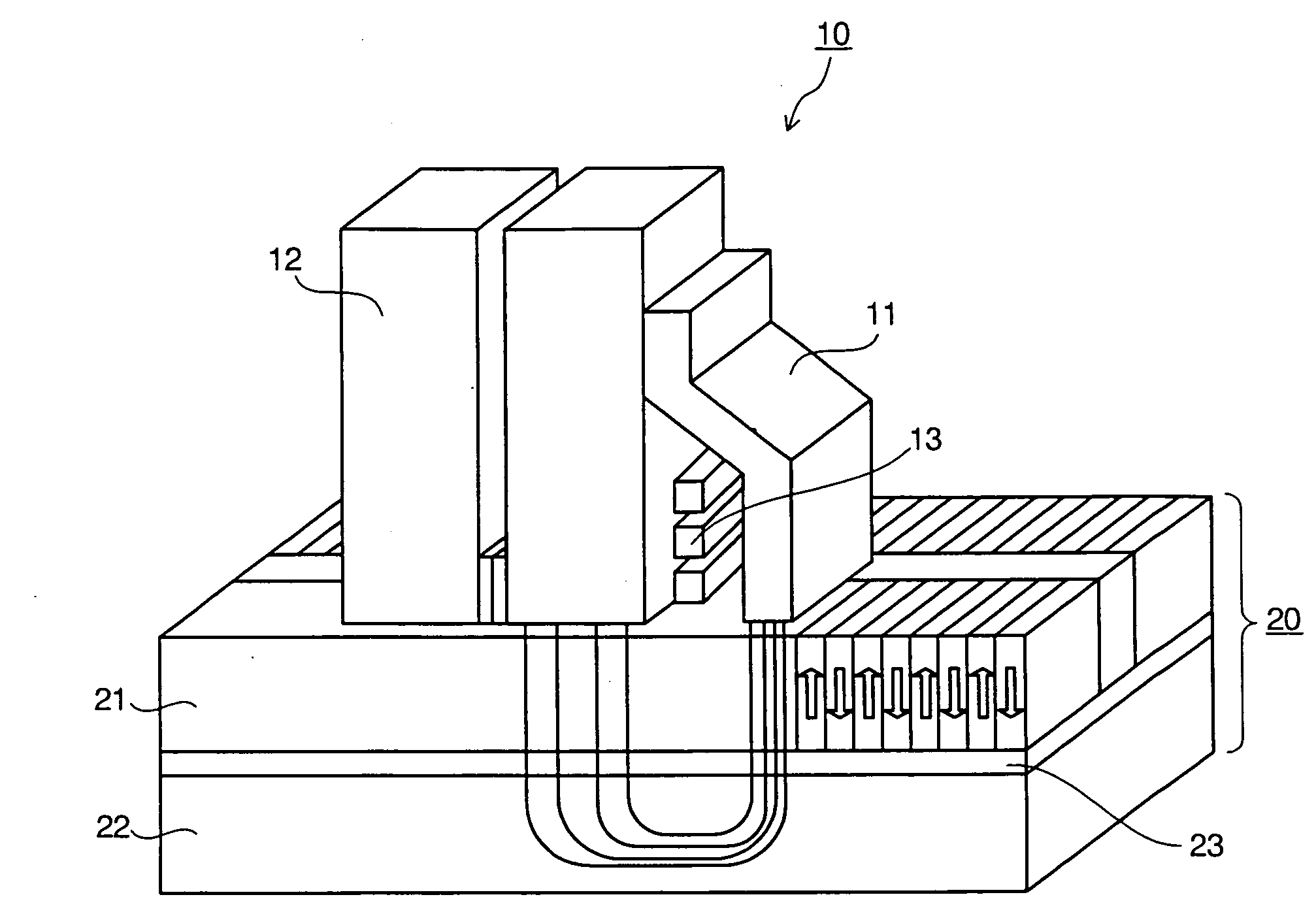 Magnetic recording head and magnetic recording method