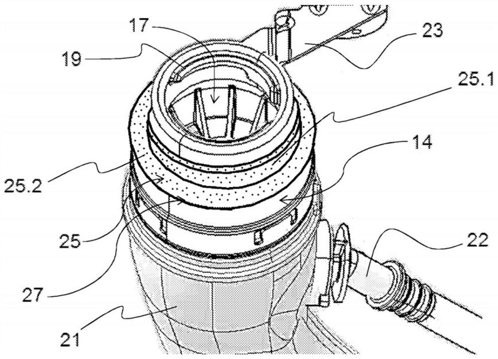 Assembly for supplying fuel or pollution control product to a motor vehicle