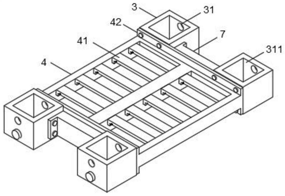 Heavy goods shelf convenient to disassemble and assemble