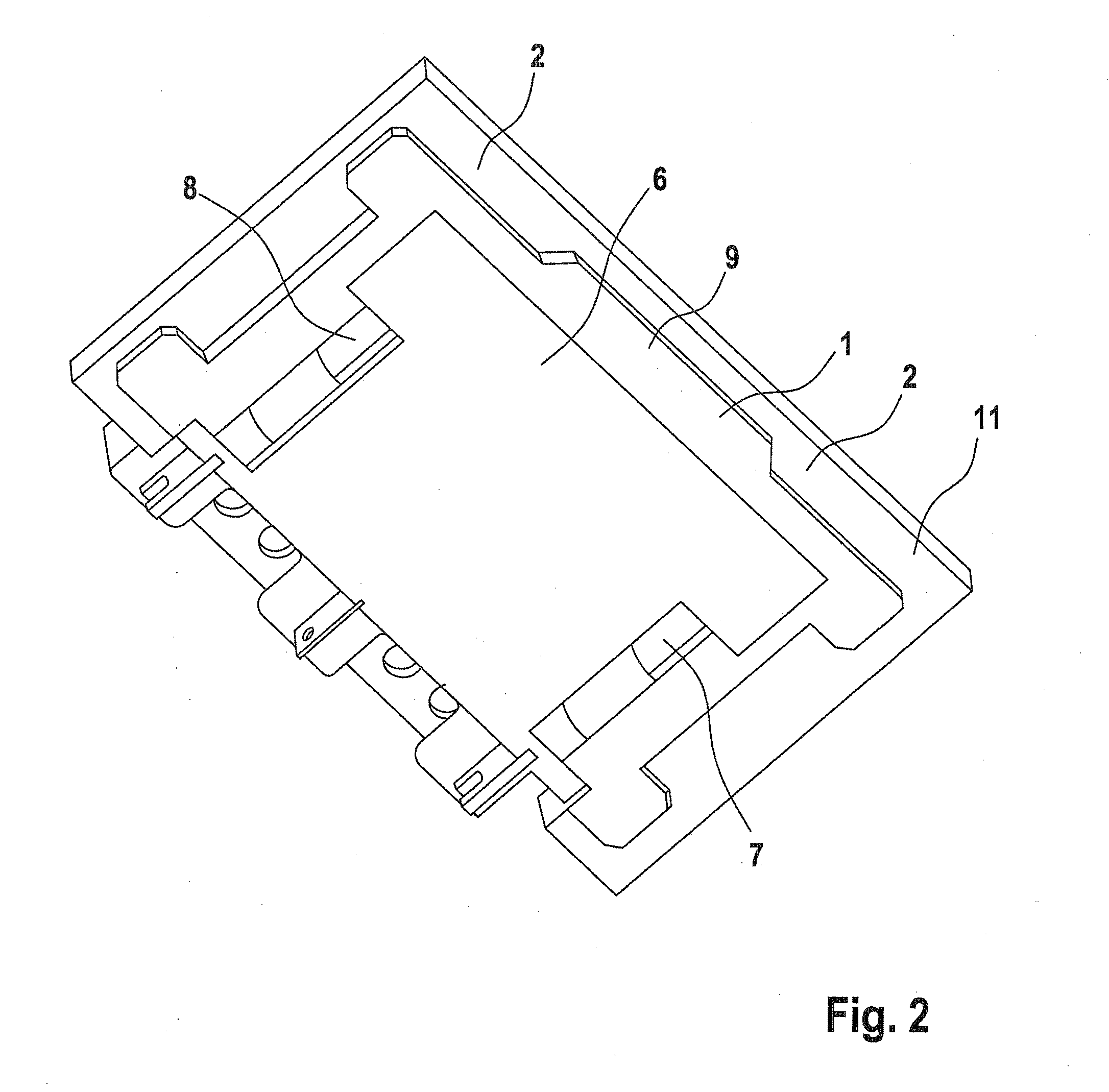 Interface element, interface element holder, and electrical appliance