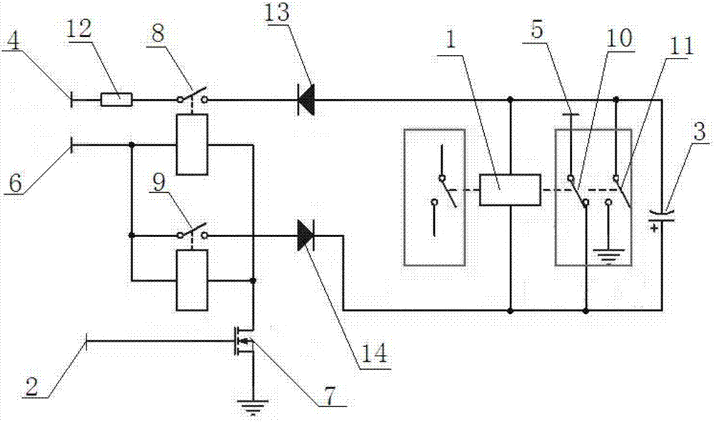 Control circuit of AC contactor