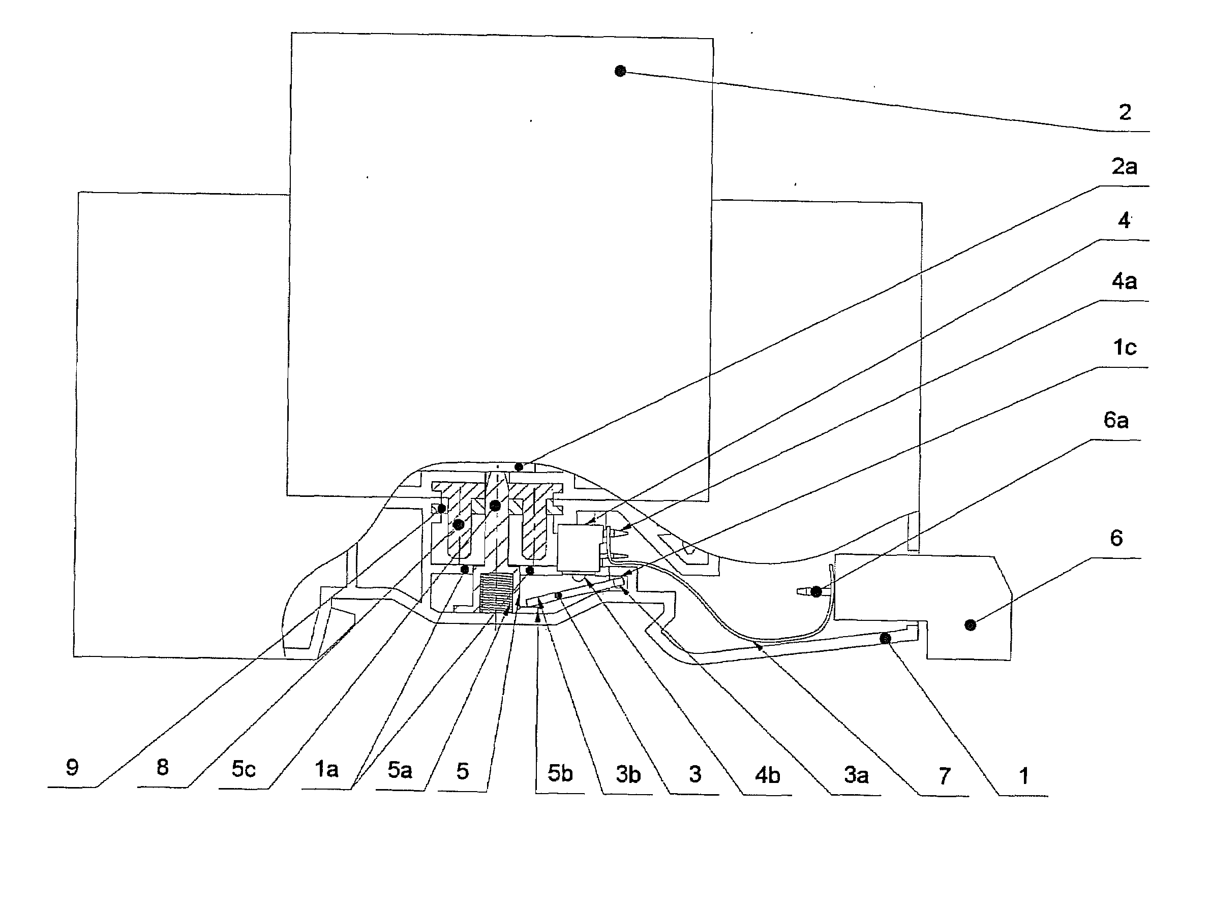 Device for a remote monitoring the state of at least a single-pole surge protection