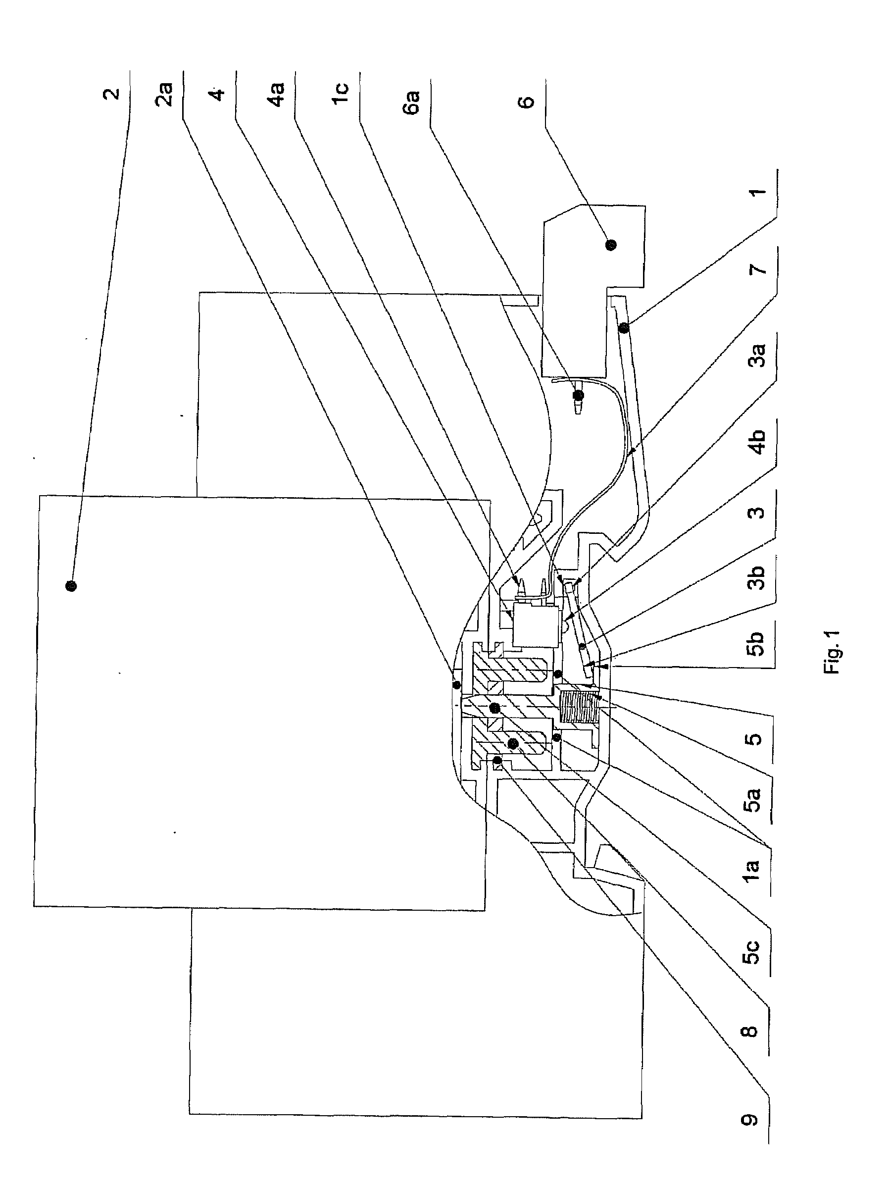 Device for a remote monitoring the state of at least a single-pole surge protection