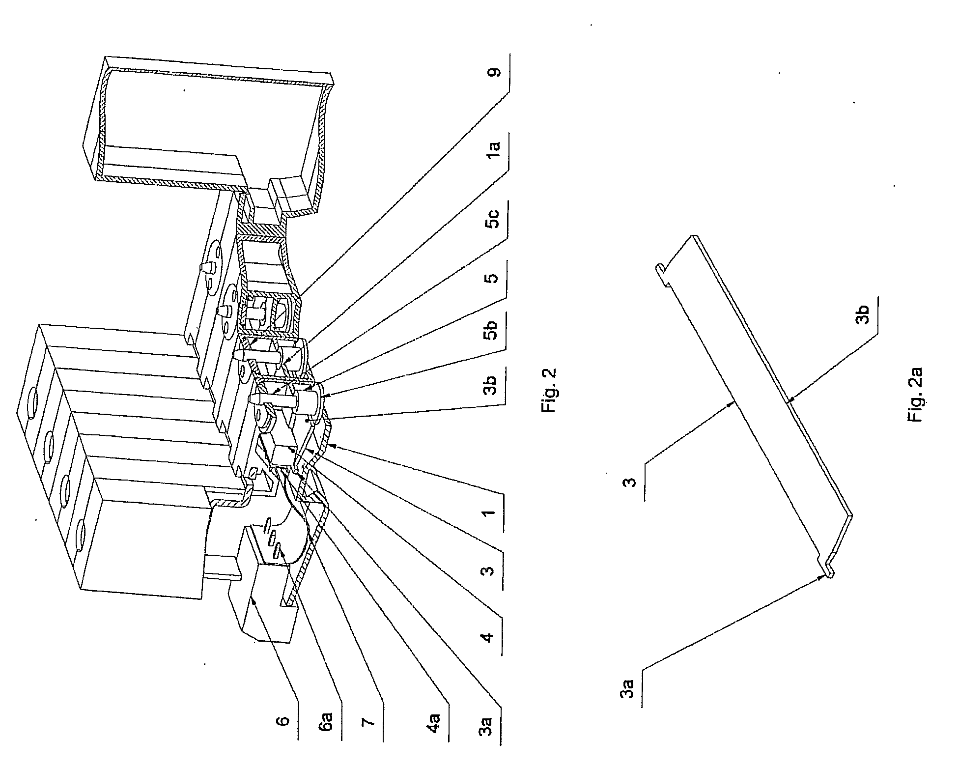 Device for a remote monitoring the state of at least a single-pole surge protection