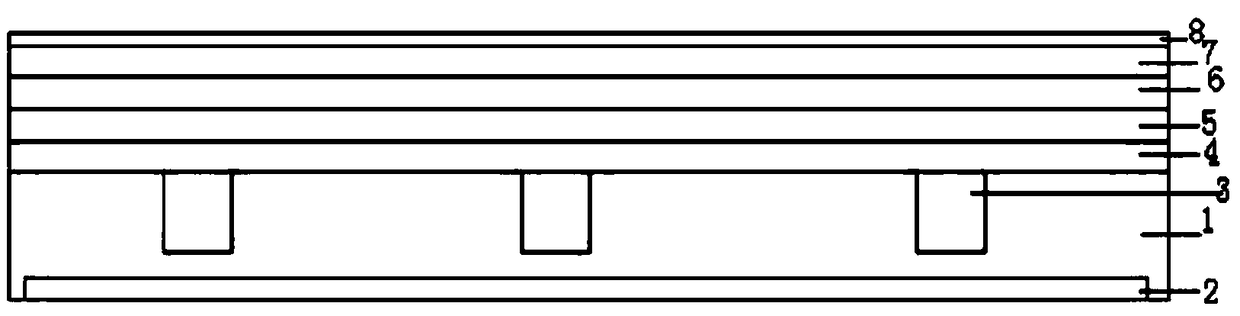 PVC floor with functions of noise reduction and elasticity