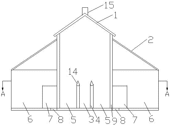 Dual-row type donkey house