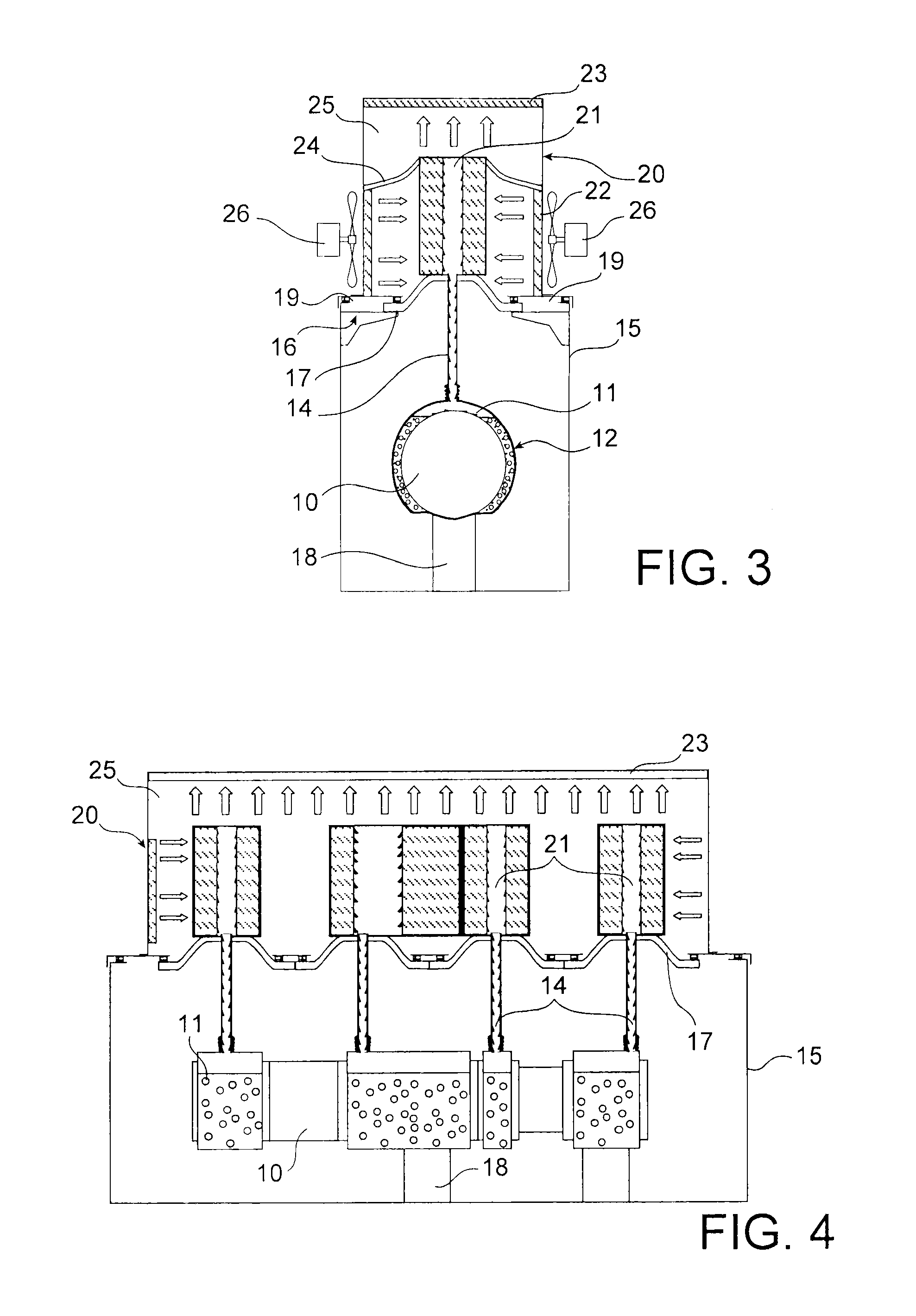 Cooling device for cooling medium-voltage switchgear by means of live heat pipes