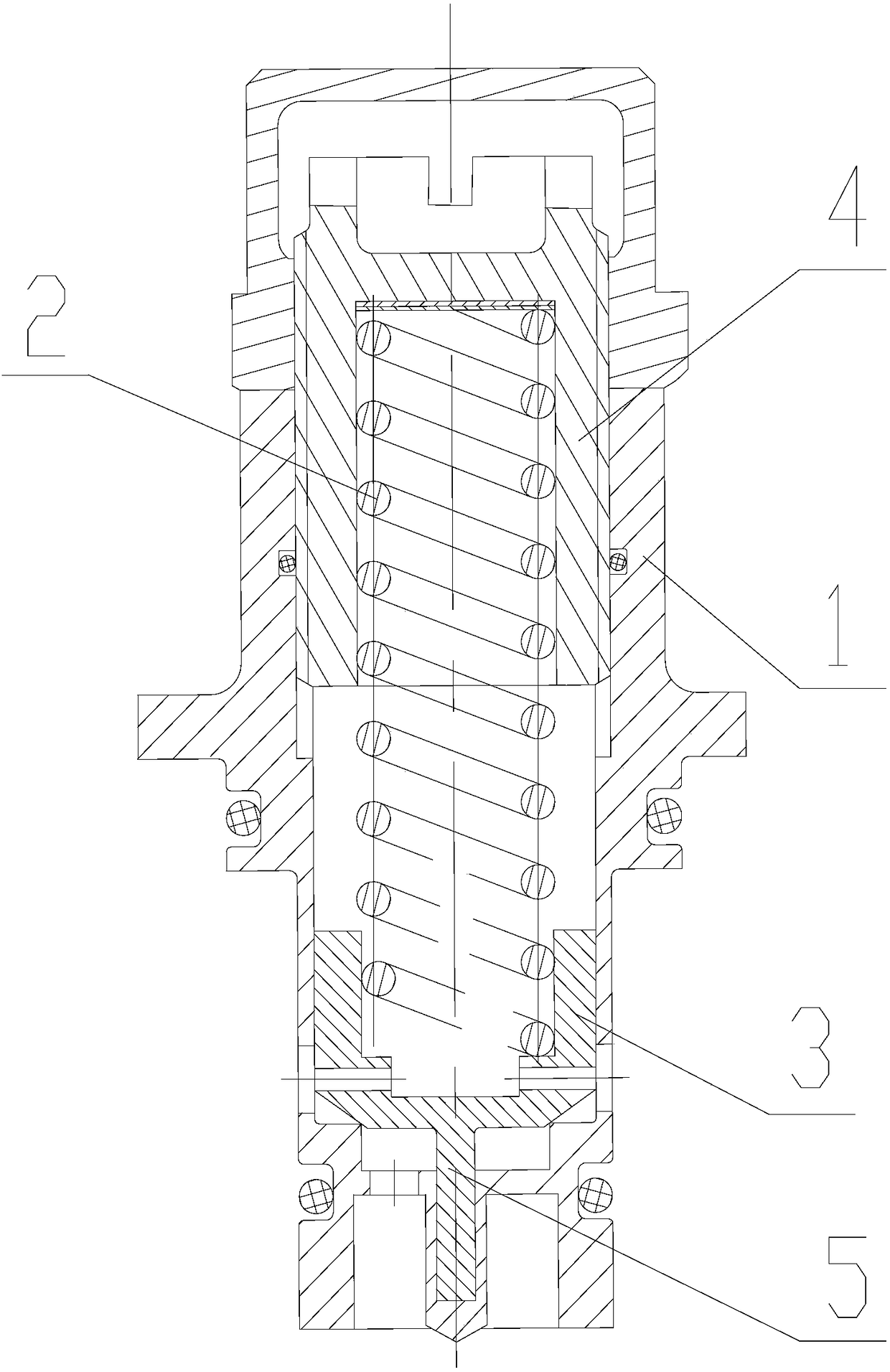 Vibration attenuation and pressure adjustment valve