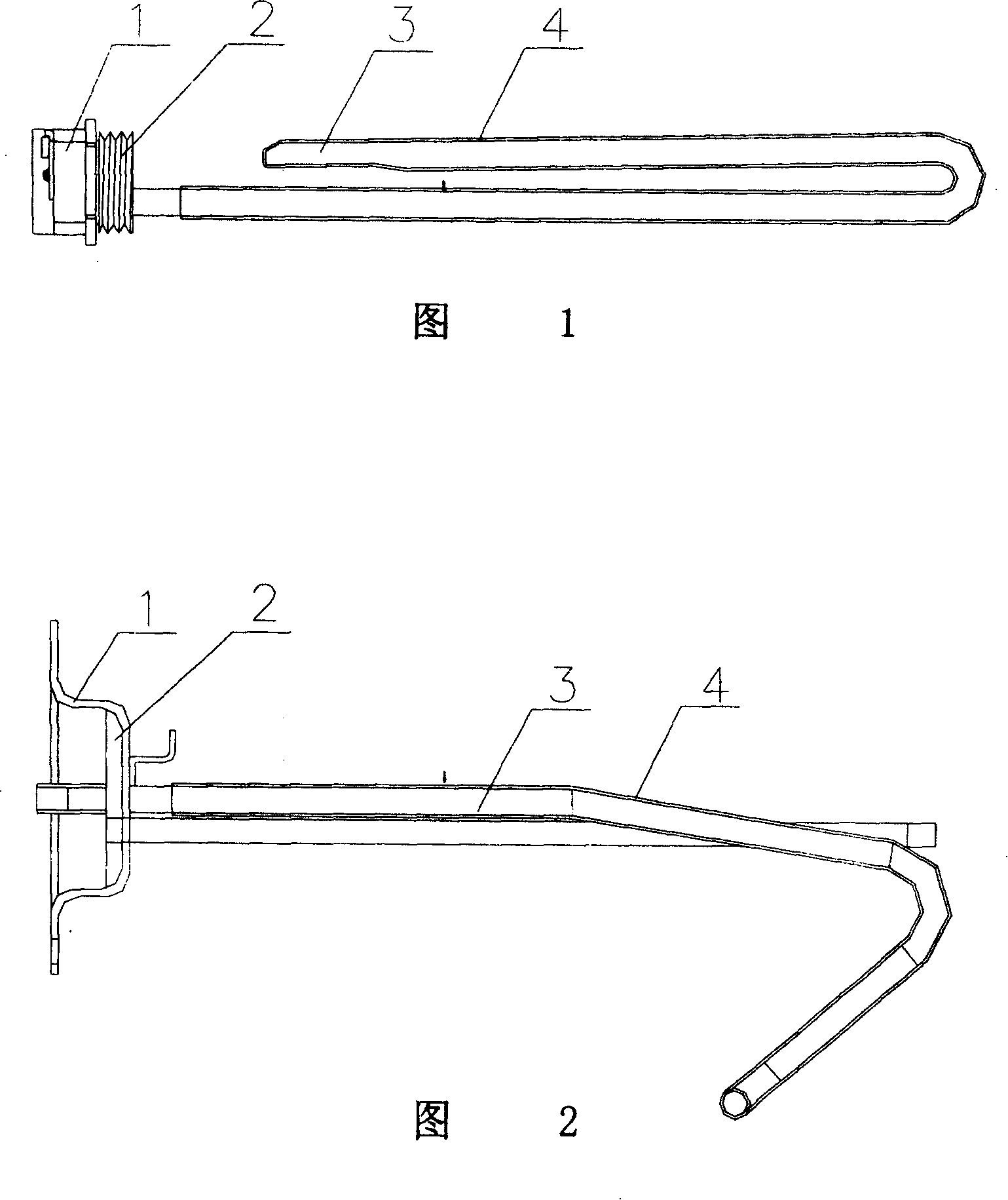 Enamel coating heating tube and manufacture method for electric water heater