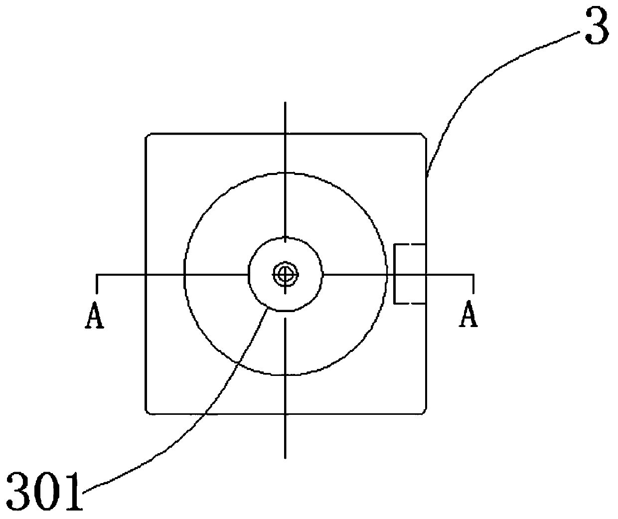 High-precision adjustable assembling device of chain wheels