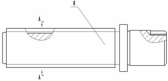 Free gravity tempering support for artillery long pipe parts