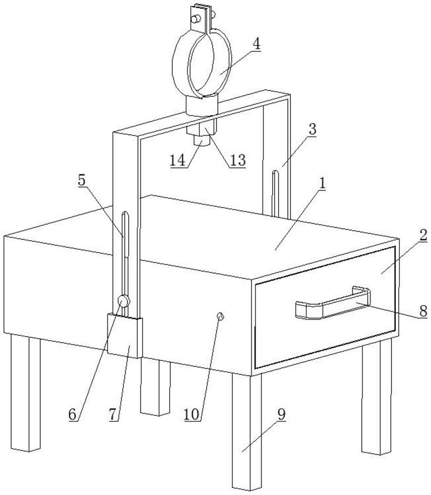 A cable head processing table