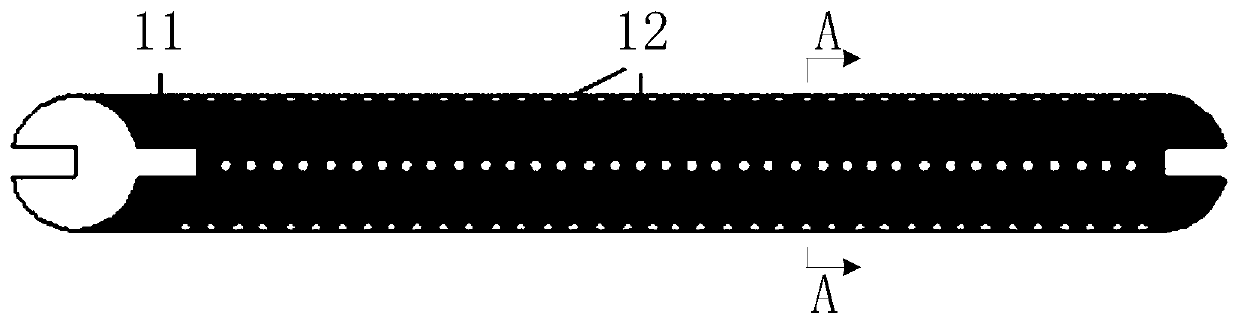 Geometric forming blasting method of semi coal and rock roadway using instantaneous spalling device