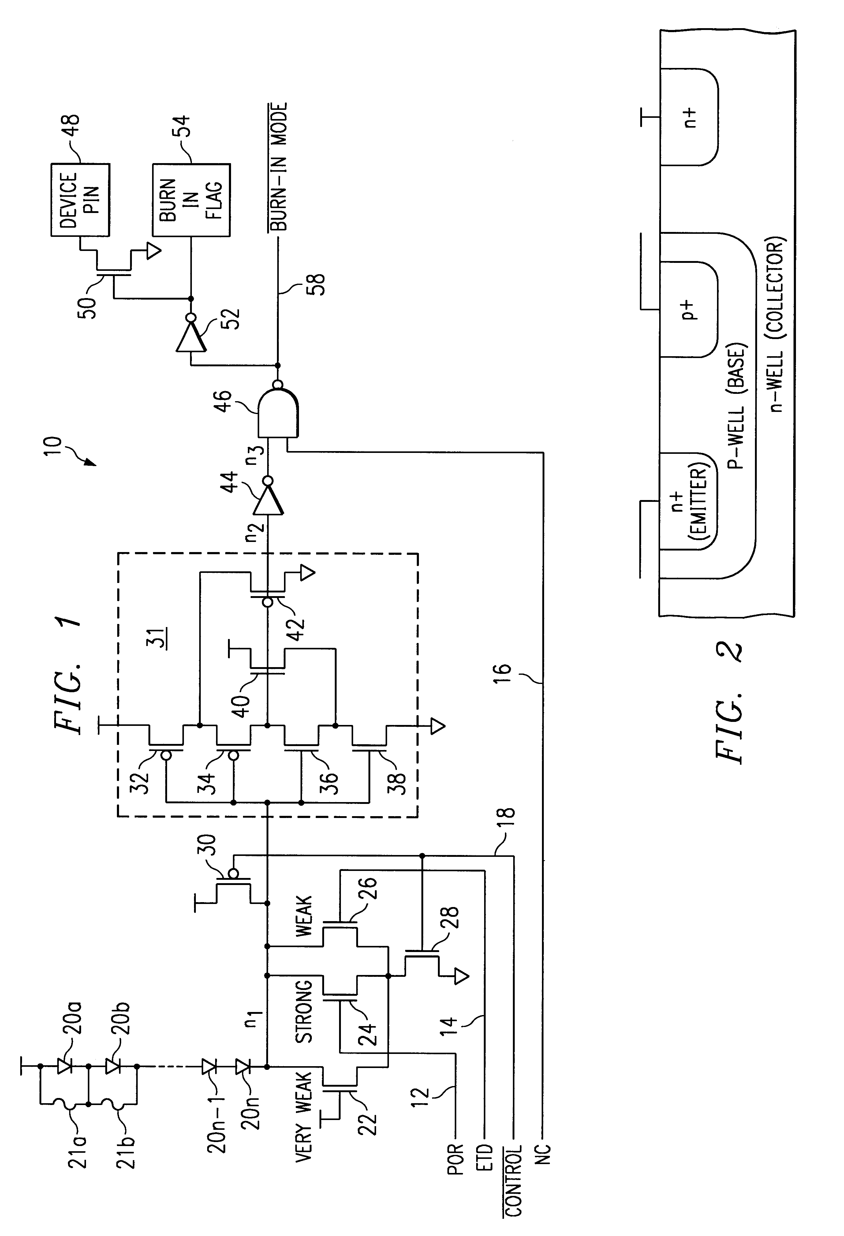 Integrated circuit device having a burn-in mode for which entry into and exit from can be controlled