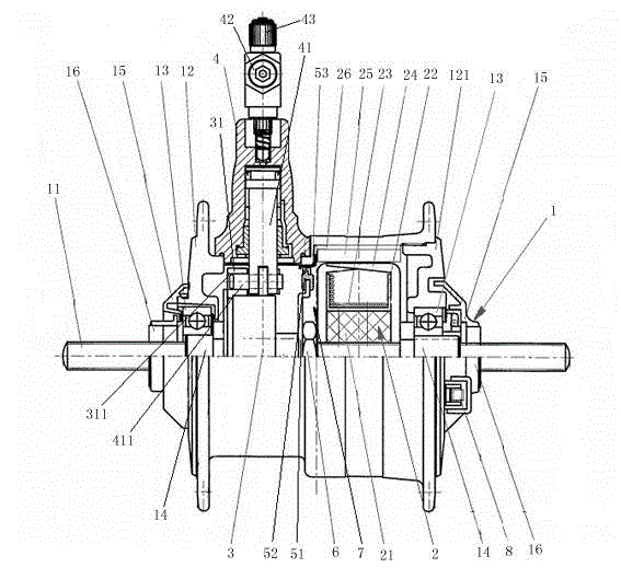 Automatic inflating flower-drum