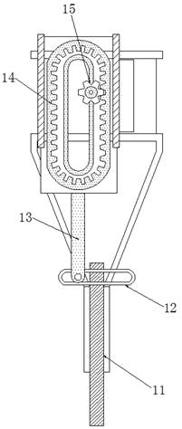 Device for pouring out small amount of liquid metal multiple times based on reciprocating motion