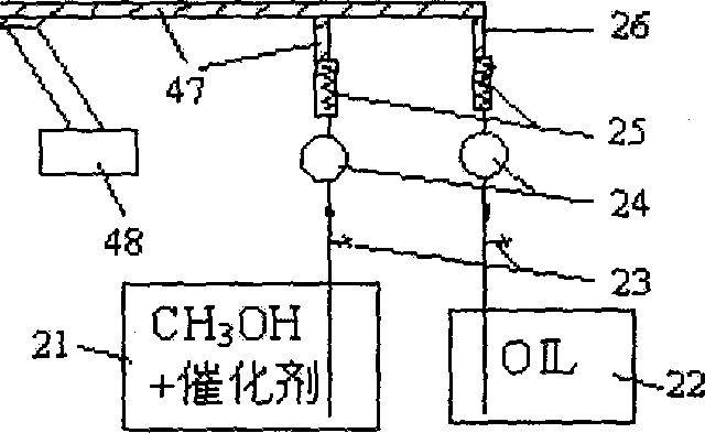 Process method and equipment for producing biodiesel from rapeseed oil