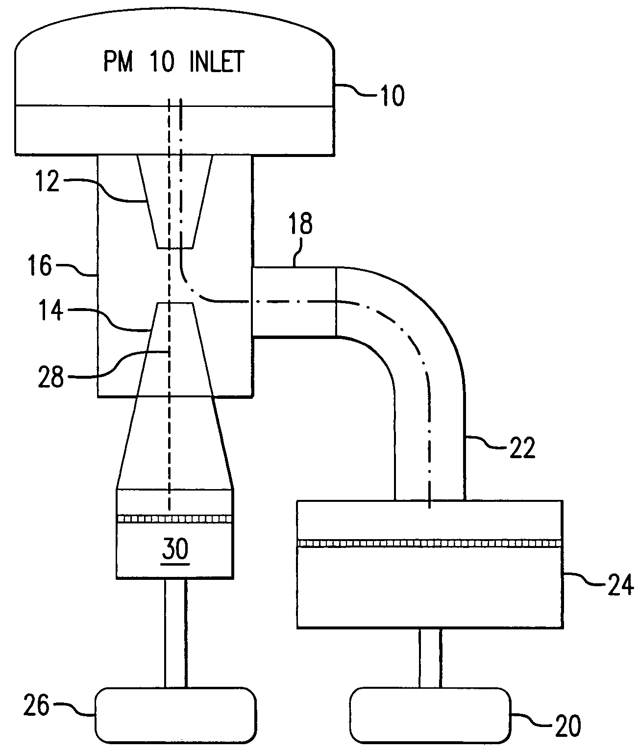 Particle matter sampling method and sampler with a virtual impactor particle concentrator