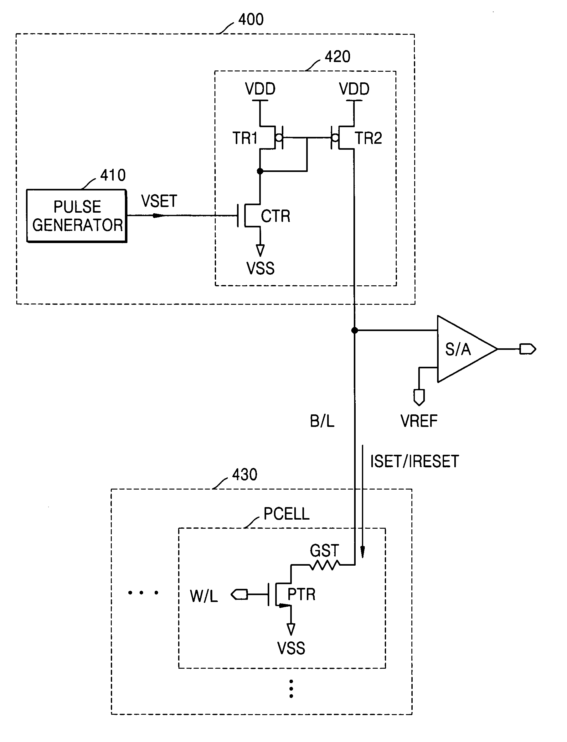 Set programming methods and write driver circuits for a phase-change memory array