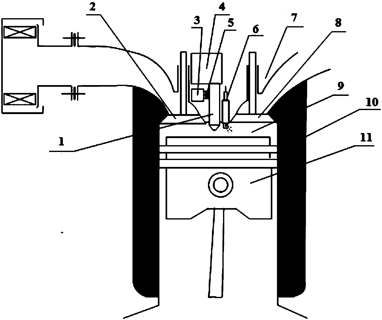 Engine cycle ignition energy-saving device and engine and cycle ignition method thereof